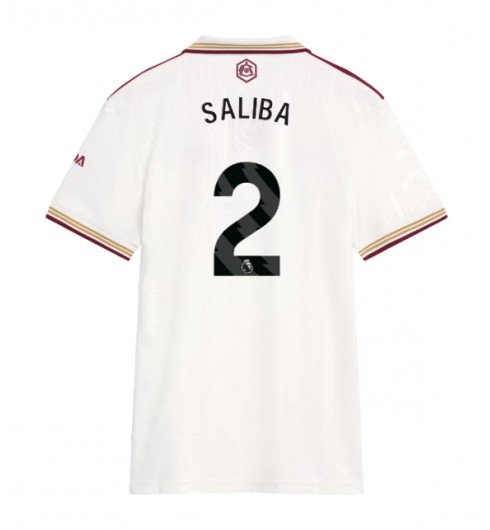 Arsenal William Saliba #2 Alternativní Dres pro Dámské 2025-26 Krátký Rukáv Arsenal William Saliba #2 Alternativní Dres pro Dámské 2025-26 Krátký Rukáv